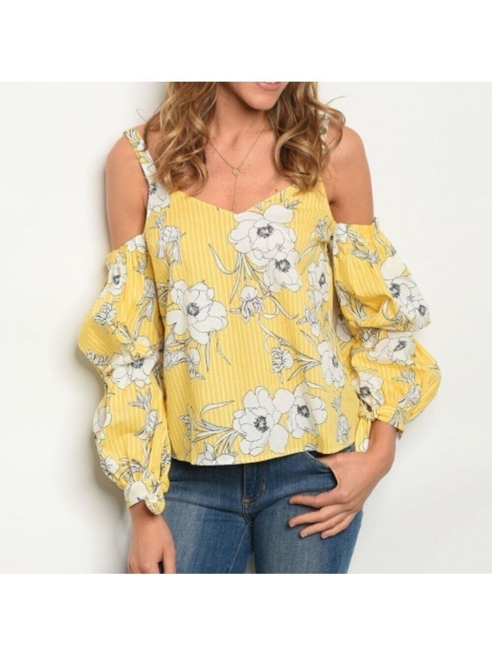 Yellow Floral Top